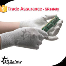 Пальмовая перчатка SRSAFETY ESD PU с лучшим качеством и дешевой ценой, поставщик фарфора / рабочие перчатки
